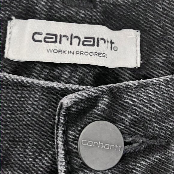 Carhartt WIP Black Brandon Jeans Size XS - Picture 7 of 8